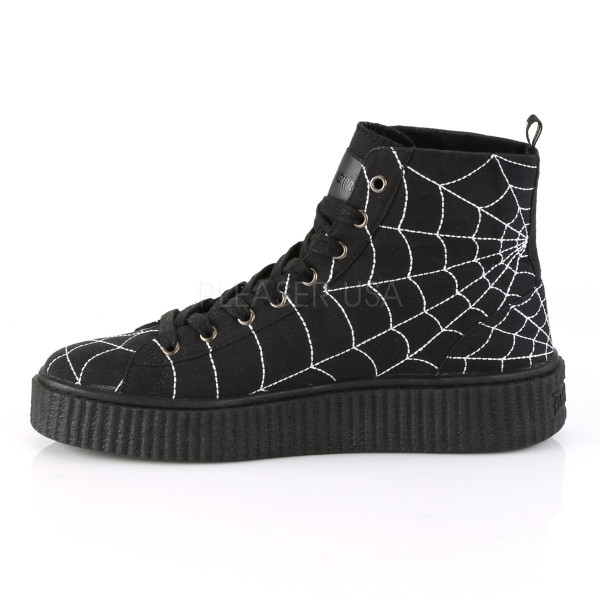 1 1/2 inches PF Round Toe Lace-Up Front High Top Creeper Sneaker — image 11 of 16
