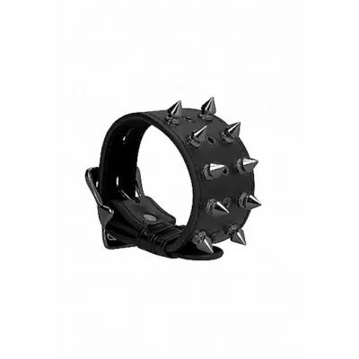 Ouch Skulls And Bones Bracelet With Spikes Black One Size