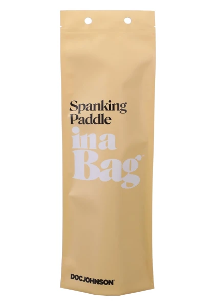 In A Bag Black Spanking Paddle By Doc Johnson