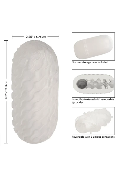 California Exotic Boundless 5.9" Reversible Stroker with Squishy Tip Tickler Ball