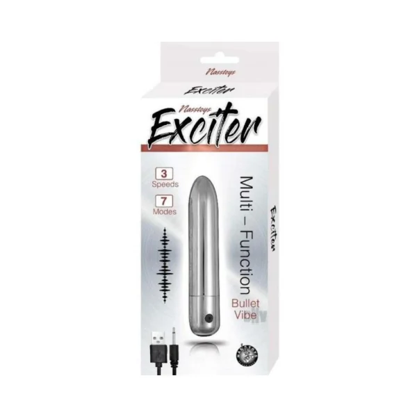 Nasstoys Exciter Multi-function Bullet Vibe Silver
