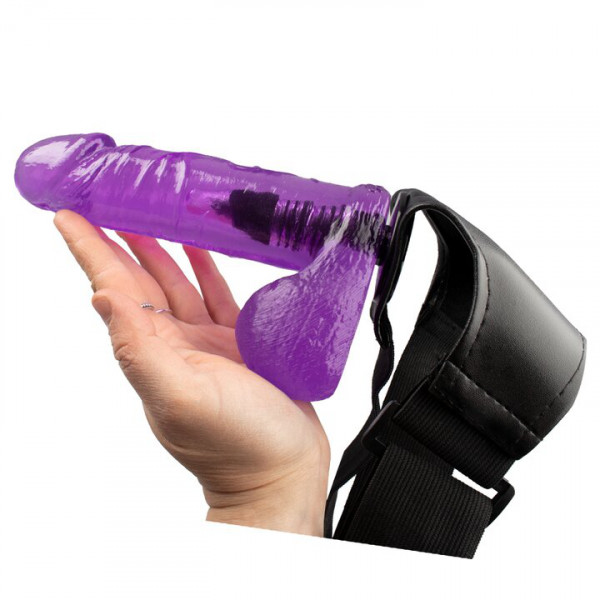 Bondara Blow My Mind Purple Cock And Balls Strap-On - 7 Inch — image 4 of 4
