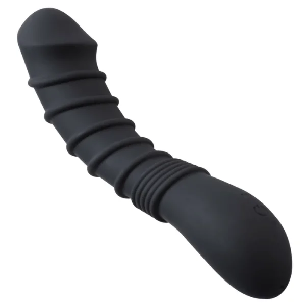 Luxury G-Spot / P-Spot Curve Ribbed Silicone Vibrating Power Dildo