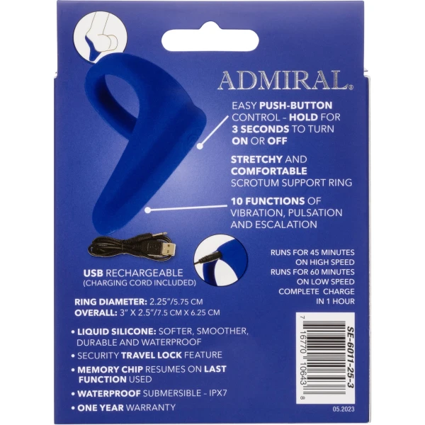 Admiral Vibrating Perineum Massager & Ring