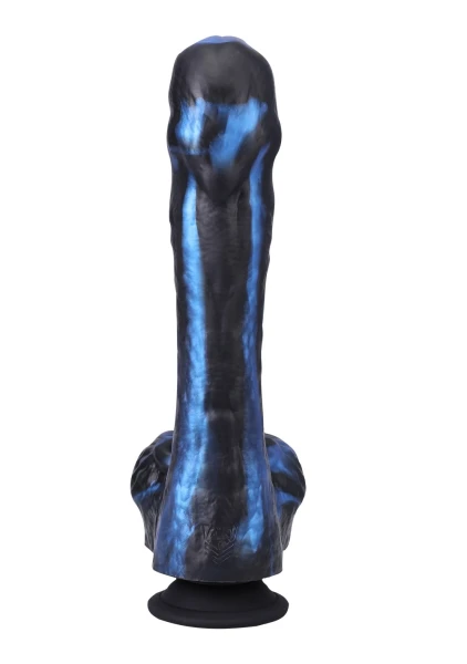 Fort Troff Tendrill Thruster Rechargeable Silicone Mini Fuck Machine Dildo With Balls & Remote - Blue