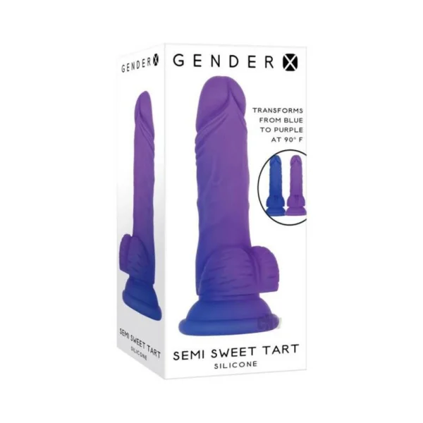 Gender X Semi Sweet Tart Color-changing Dildo Blue/purple — image 4 of 4