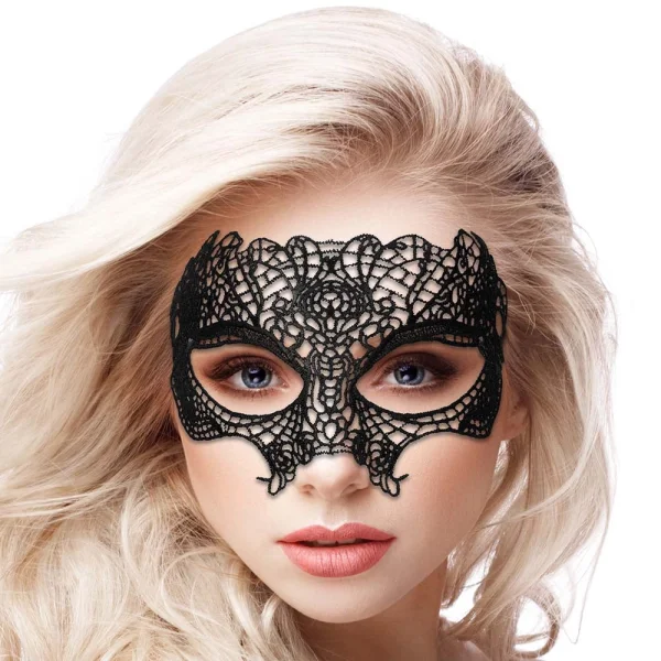 Princess Black Lace Mask Black