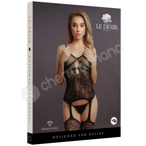 Le Desir Rhinestone Bodystocking