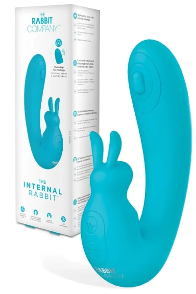 The Rabbit Company Internal Rabbit 6" Rabbit Vibrator with G Spot Stimulation