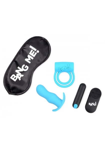 Duo Blast Remote Control Cock Ring And Butt Plug Vibe Kit