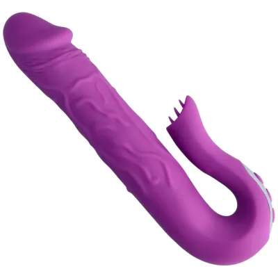 Fluttering Tongues Rotating Duo Vibrator