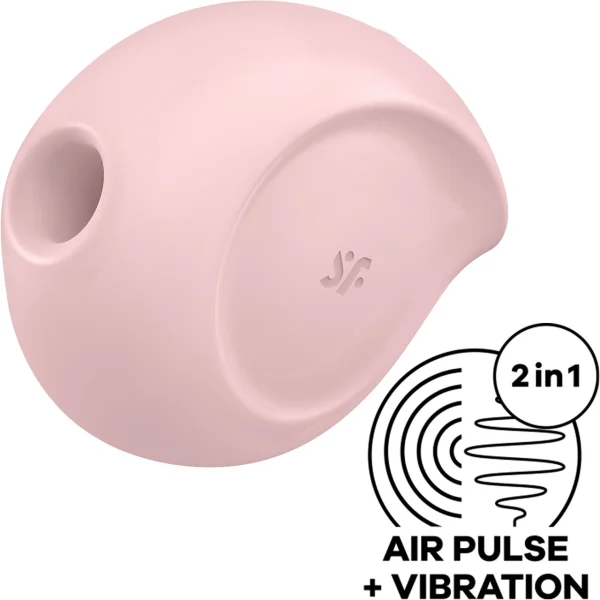 Satisfyer Sugar Rush Pressure Wave Rechargeable Waterproof Clitoral Stimulator - Pink