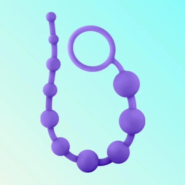 Luxe Silicone Anal Beads with 10 Beads