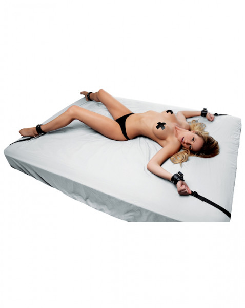 Deluxe Bed Restraint Kit - Black - O/s