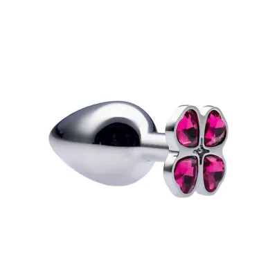 Kink Range Flower Gem Butt Plug 3 7 Inch Pink Large