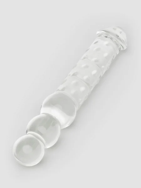 Gläs Realistic Textured Double Ended Glass Dildo 12 Inch