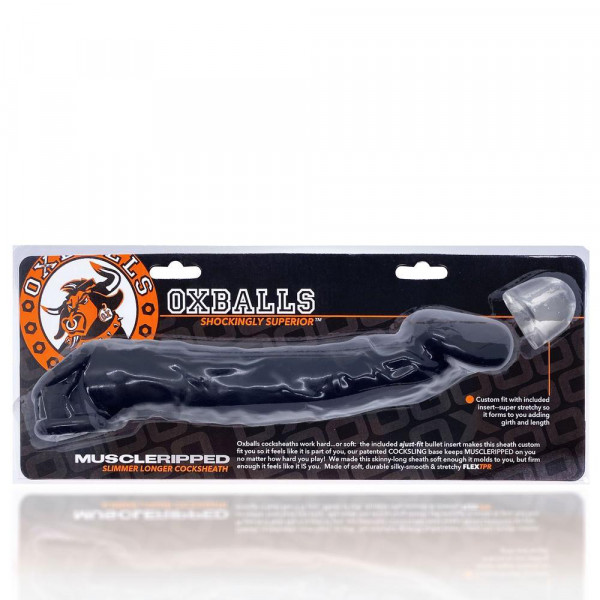 Oxballs Muscle Ripped Cocksheath Penis Extender - Black — image 2 of 14