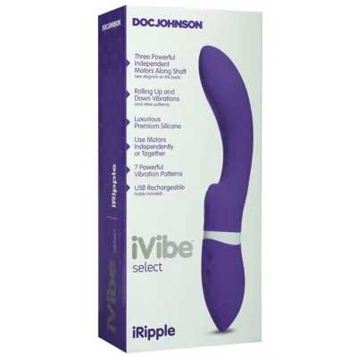 iVibe Select iRipple Massager Purple Color Doc Johnson