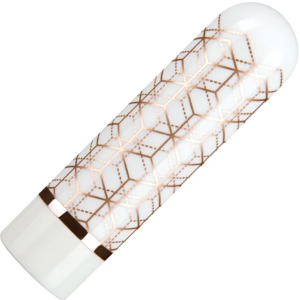 Blush Novelties The Collection Glitzy Geo Bullet Vibrator, Rose Gold