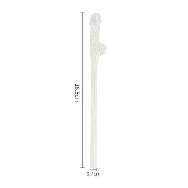 Jokes & Parties Glow In The Dark Willy Straws Glow in Dark Dicky Straws - Set of 9 — image 7 of 7