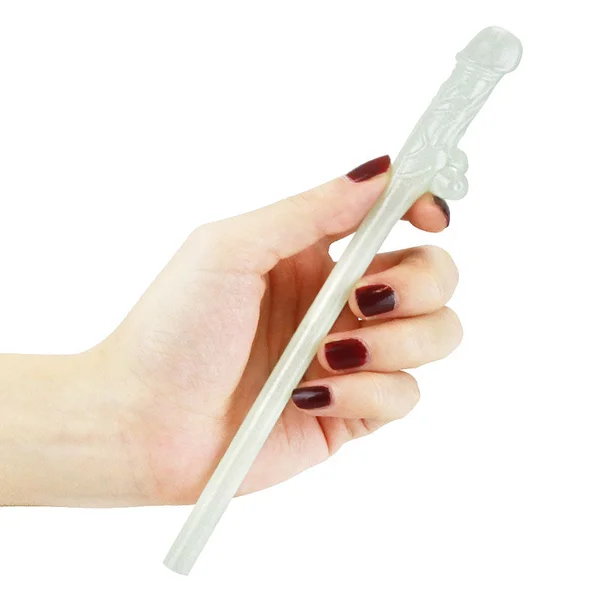 Jokes & Parties Glow In The Dark Willy Straws Glow in Dark Dicky Straws - Set of 9 — image 4 of 7