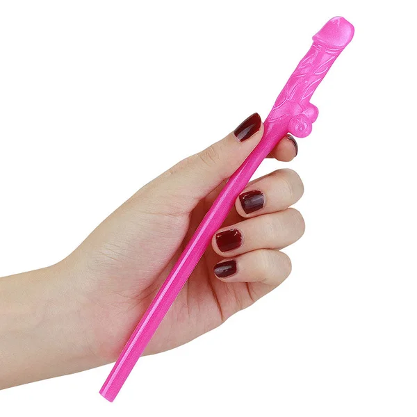 Jokes & Parties Original Willy Straws Coloured Dicky Straws - Set of 9
