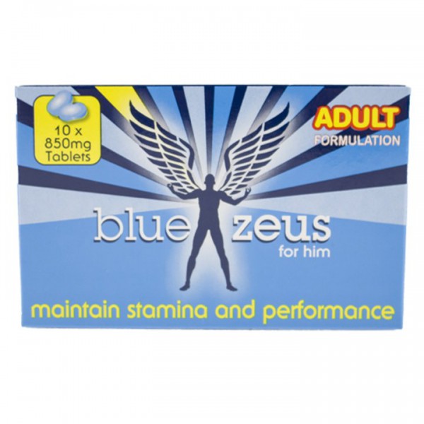 Blue Zeus Sexual Performance Pills – 10 Capsules
