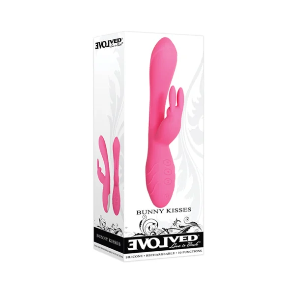 Evolved Bunny Kisses Rechargeable Silicone - Pink — image 6 of 9