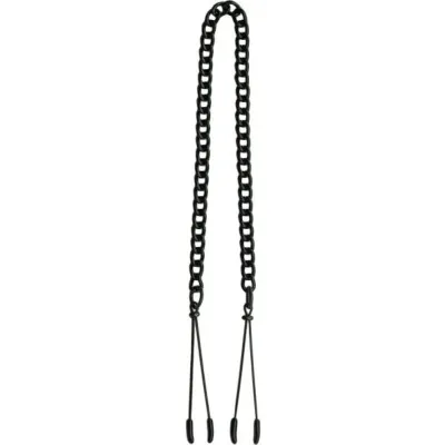 Black Tweezer Clamp W Link Chain