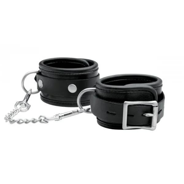 Isabella Sinclaire Premium Leather Wrist Cuffs Black