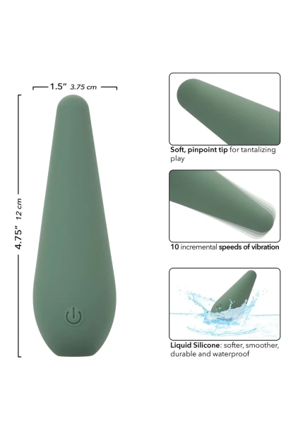 Mod Chic Rechargeable Waterproof Silicone Clitoral Stimulator By CalExotics - Green