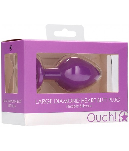 Large Diamond Heart Butt Plug
