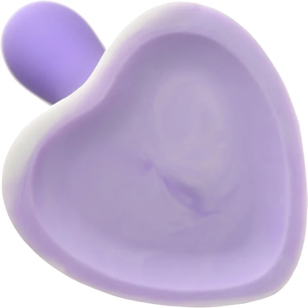 Simply Sweet Slim 7" Silicone G-Spot Suction Cup Dildo - Purple & White