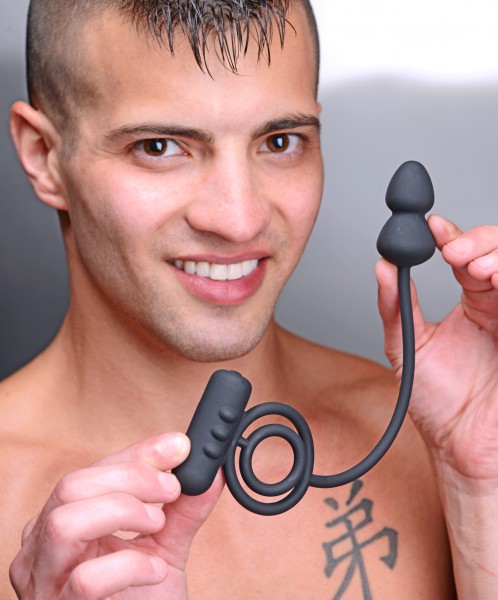 Prostatic Play Voyager I Vibrating C-ring and Anal Plug