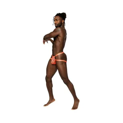 Men s Clothing Male Power Rude Awakening Ring Jock Neon Orange S m