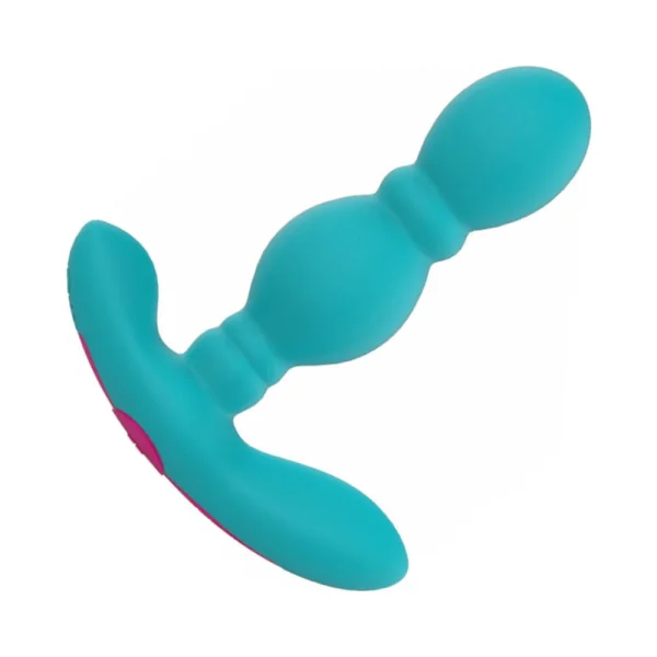 Femmefunn Vibrating Butt Plug Turquoise Blue — image 4 of 9