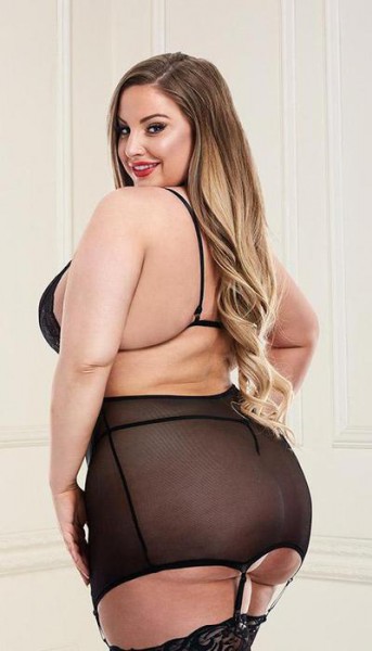 Sexy Strappy Mini Dress and G-String Set