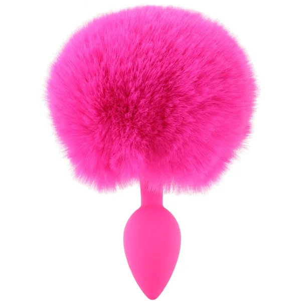 Neon Bunny Tail - Pink