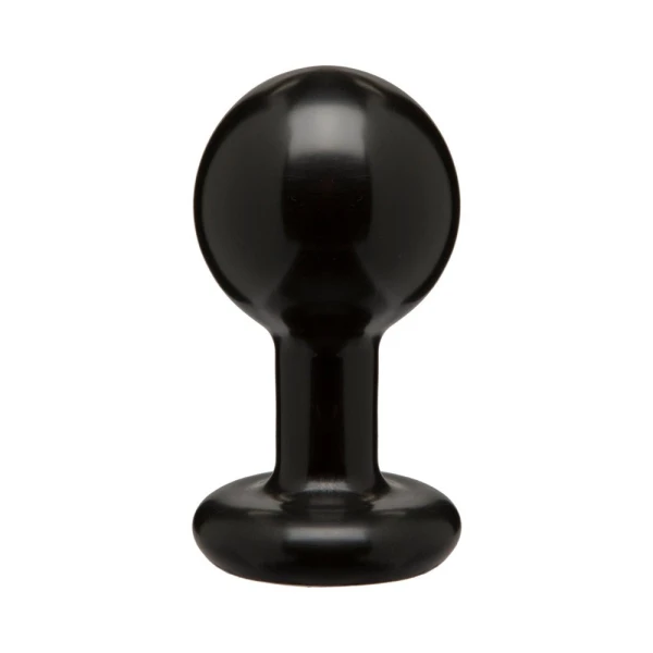 Round Butt Plug Medium Black