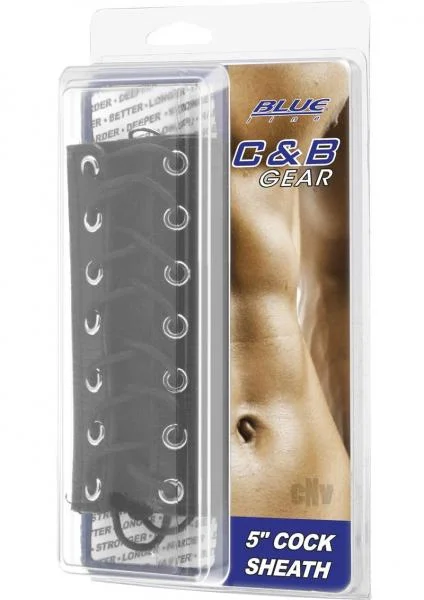C & Ball Gear Cock Sheath 5 inches Black