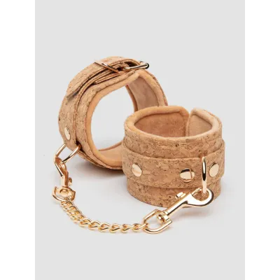 Natural Cork Padded Wrist Cuffs