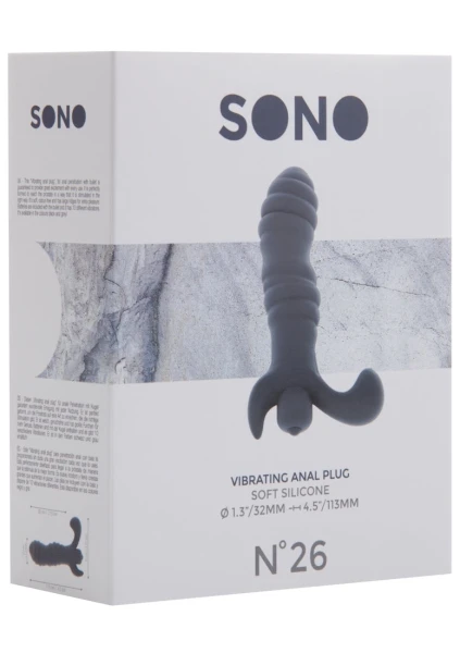 Sono No.26 - Vibrating Prostate Massager - Grey