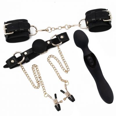 Bondara Luxe Gilded Cage 3 Piece Bondage and Sex Toy Set