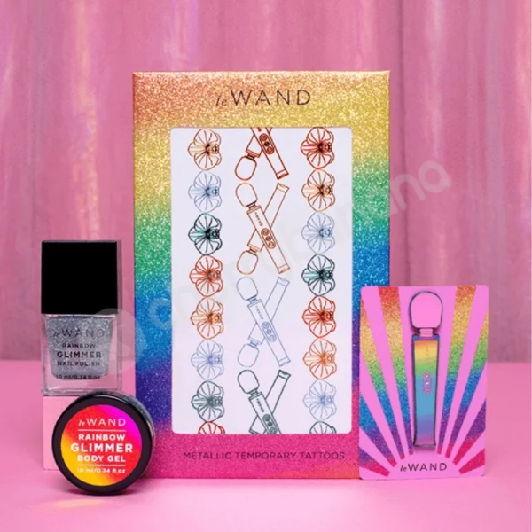 Le Wand Rainbow Ombre Petite Massager Wand & Gift Pack