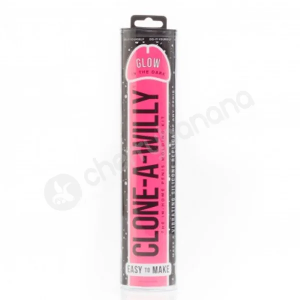 Clone-A-Willy Glow In The Dark Vibrator Moulding Kit Pink