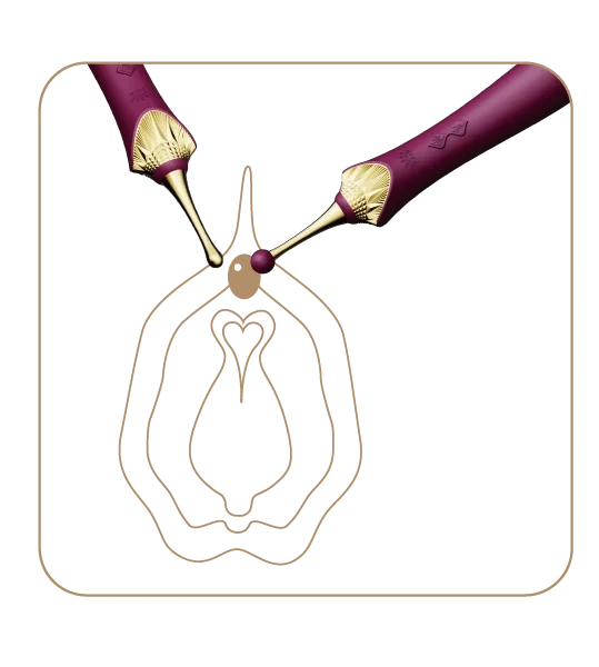 ZALO BESS 2 Warming Clitoral Massager with 4 attachments