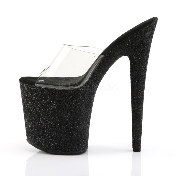 FLAMINGO-801SDG - 8" Heel, 4" PF Slide Featuring Glitter Covered Bottom — image 7 of 8