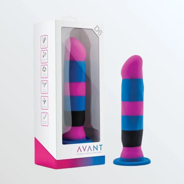 Avant D6 Electra Silicone Dildo with Suction Cup