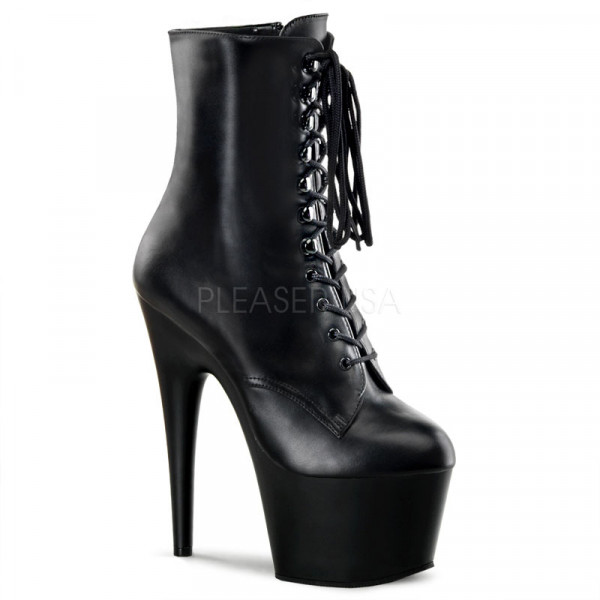 ADORE-1020 - 7" Stiletto Heel Lace-Up PF Ankle BT, Side