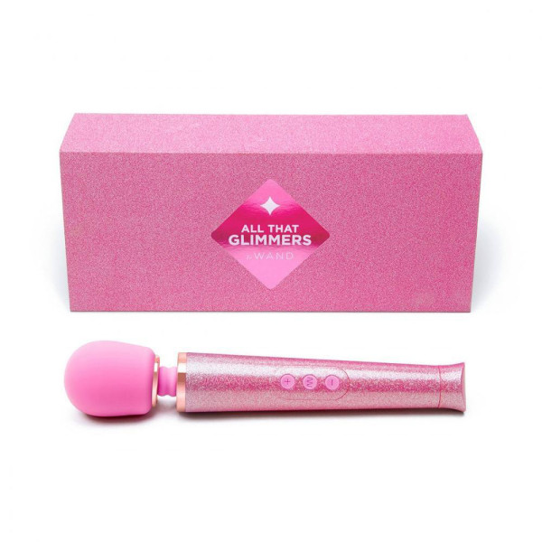 Le Wand 'All that Glimmers' Small Wand Vibrator - Pink — image 3 of 17